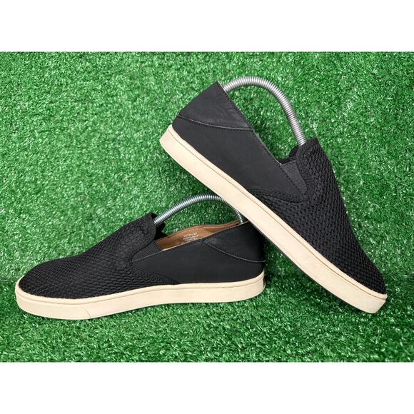 OLUKAI Pehuea Black Mesh Slip On Comfort Casual Sneakers Shoes Womens Size 10 - Picture 3 of 8